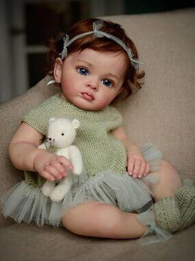 🆕22 inch Realistic Cloth Body Lifelike Reborn Dolls Girls Newborn Baby Dolls